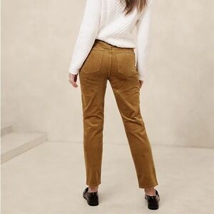 Banana Republic High Rise Slim Corduroy Pants NWT - Color Tannin